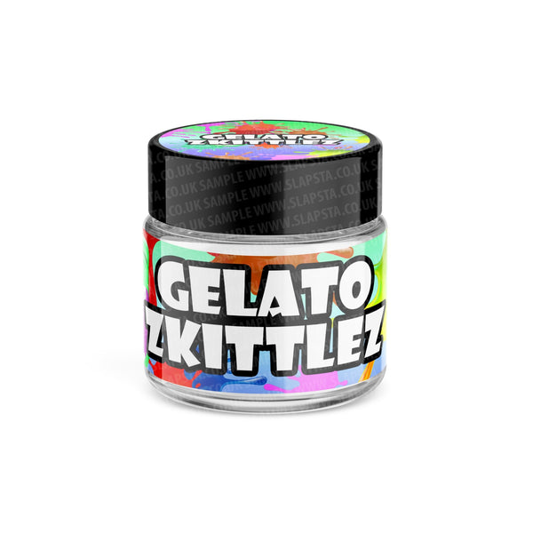 Gelato Zkittlez Glass Jars Pre-Labeled - SLAPSTA