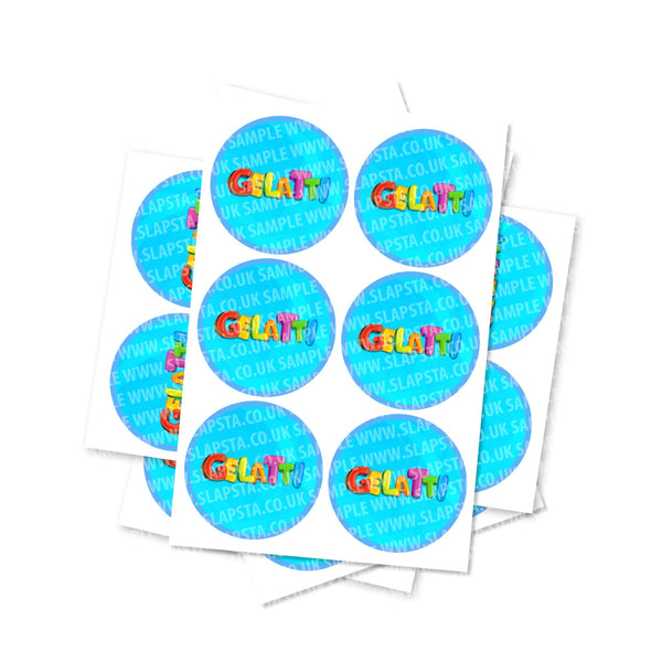 Gelatti Circular Stickers - SLAPSTA