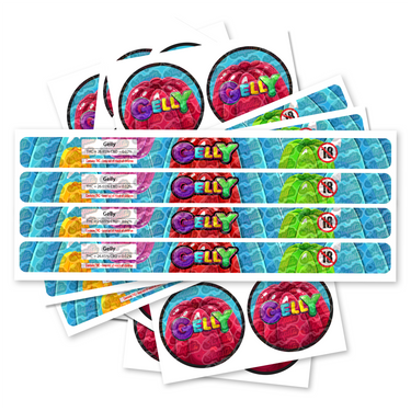 Gelly Pre - Labeled 3.5g Self - Seal Tins - 60pcs