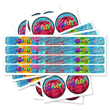 Gelly Pre - Labeled 3.5g Self - Seal Tins - 60pcs