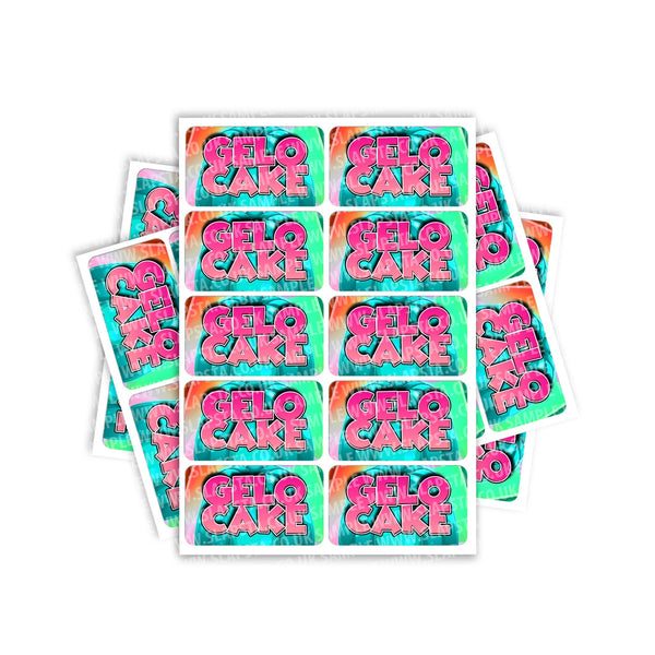 Gelo Cake Rectangle / Pre-Roll Labels - SLAPSTA