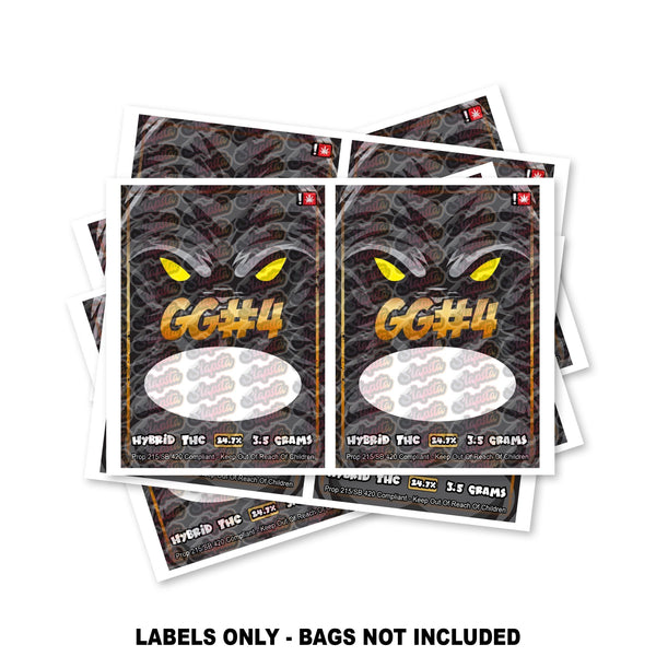 GG4 Mylar Bag Labels ONLY - SLAPSTA