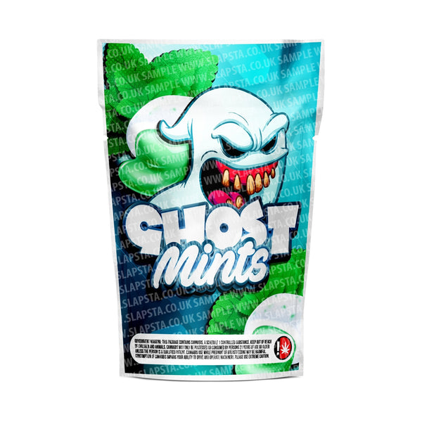 Ghost Mints Mylar Pouches Pre-Labeled - SLAPSTA