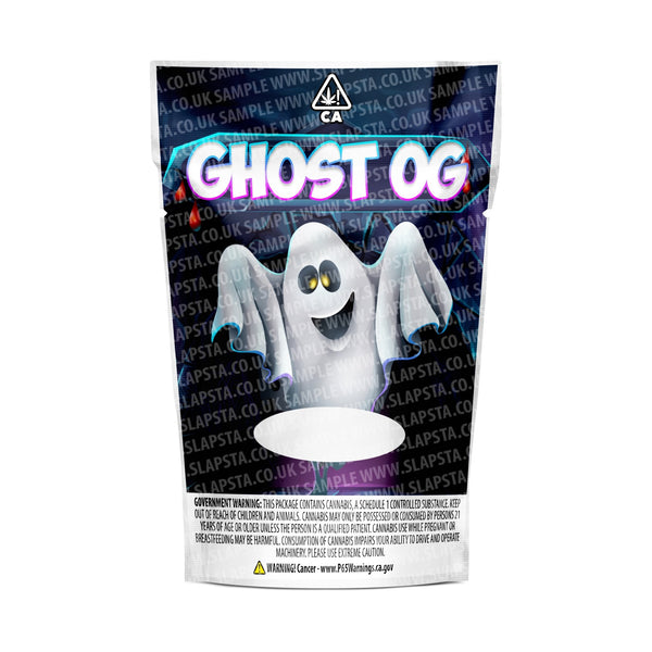 Ghost OG Mylar Pouches Pre-Labeled - SLAPSTA