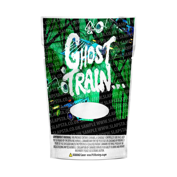 Ghost Train Mylar Pouches Pre-Labeled - SLAPSTA