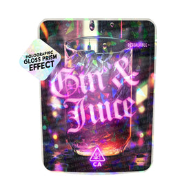 Gin And Juice SFX Mylar Pouches Pre-Labeled