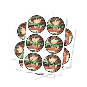 Girl Scout Cookies Circular Stickers