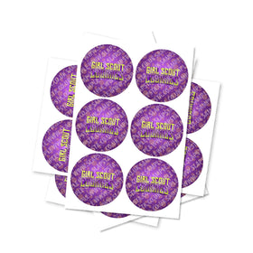 Girl Scout Cookies Circular Stickers