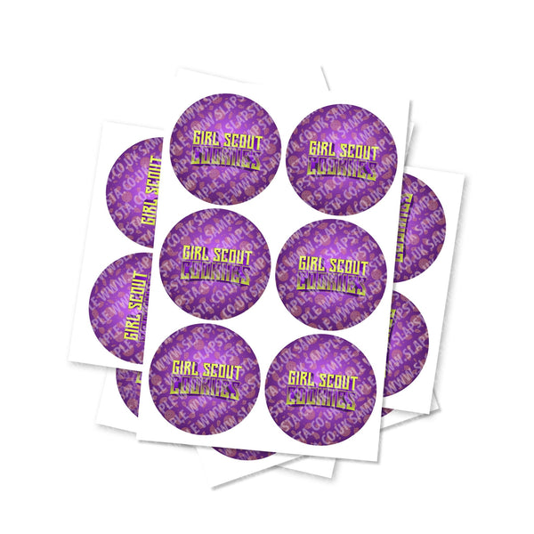 Girl Scout Cookies Circular Stickers - SLAPSTA