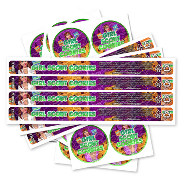 Girl Scout Cookies Pre - Labeled 3.5g Self - Seal Tins - 60pcs