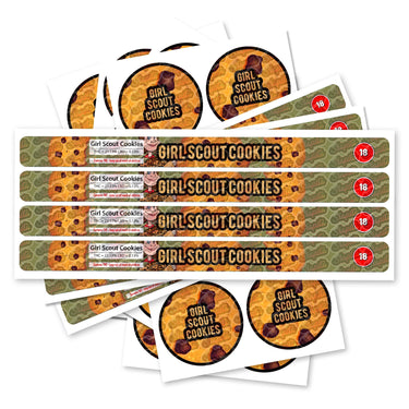 Girl Scout Cookies Pre - Labeled 3.5g Self - Seal Tins - 60pcs