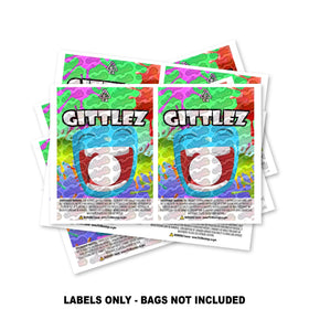 Gittlez Mylar Bag Labels ONLY