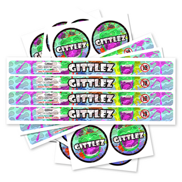 Gittlez Pre - Labeled 3.5g Self - Seal Tins - 60pcs