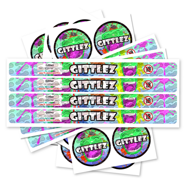 Gittlez Pre-Labeled 3.5g Self-Seal Tins SLAPSTA