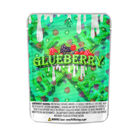 Sachets Mylar Glueberry pré-étiquetés 