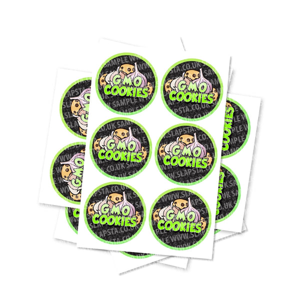 GMO Cookies Circular Stickers - SLAPSTA