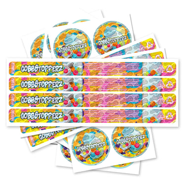 Gobbstopperz Pre - Labeled 3.5g Self - Seal Tins - 60pcs