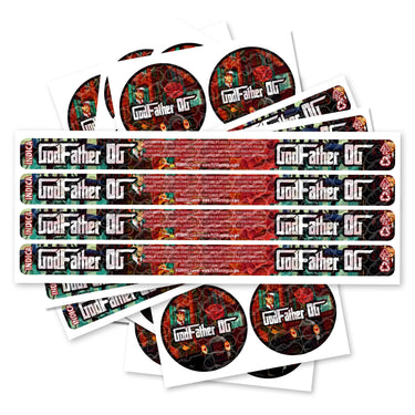 Godfather OG Pre - Labeled 3.5g Self - Seal Tins - 60pcs