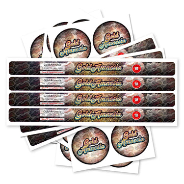 Gold Amnesia Pre - Labeled 3.5g Self - Seal Tins - 60pcs