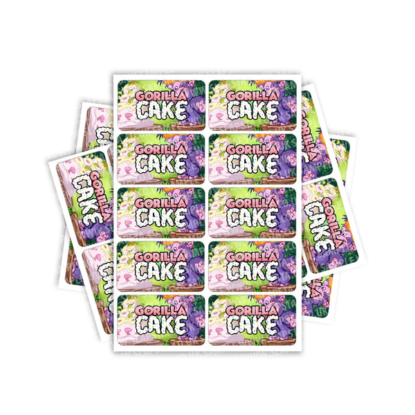 Gorilla Cake Rectangle / Pre-Roll Labels - Pre-Roll (10.16cm x 6.7cm) / 10