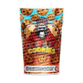 Sachets Mylar Gorilla Cookies pré-étiquetés