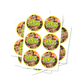 Gorilla Glue #4 Circular Stickers