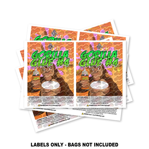 Gorilla Glue #4 Mylar Bag Labels ONLY - SLAPSTA