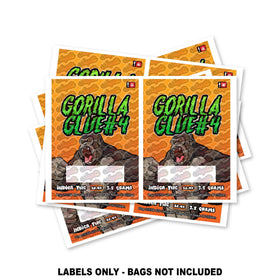 Gorilla Glue #4 Mylar Bag Labels ONLY