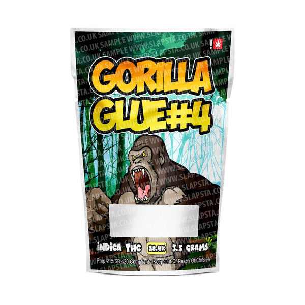 Gorilla Glue Mylar Pouches Pre-Labeled - SLAPSTA