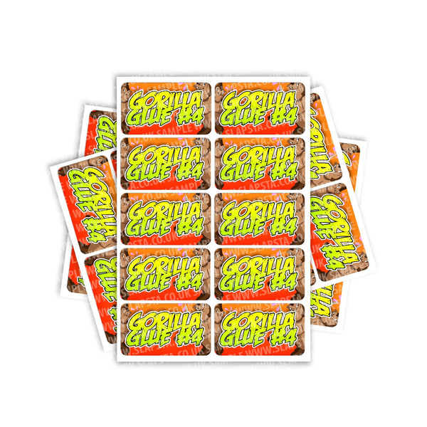 Gorilla Glue Rectangle / Pre-Roll Labels - SLAPSTA