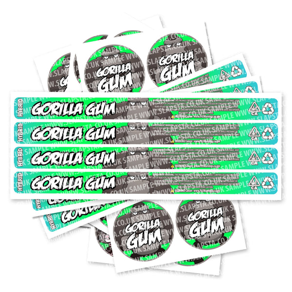 Gorilla Gum Pressitin Strain Labels - SLAPSTA