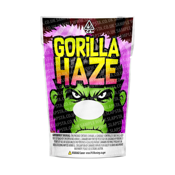 Gorilla Haze Mylar Pouches Pre-Labeled - SLAPSTA