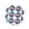 Gorilla Zkittlez Circular Stickers - 2.5cm