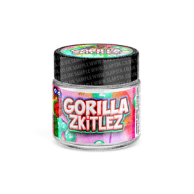 Gorilla Zkittlez Glass Jars Pre-Labeled