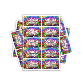 Étiquettes rectangulaires / pré-enroulées Gorilla Zkittlez