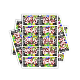 Étiquettes rectangulaires / pré-enroulées Gorilla Zkittlez