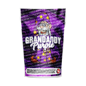 Pochettes Mylar violettes pré-étiquetées Grandaddy