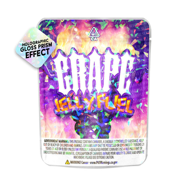 Grape Jelly Fuel SFX Mylar Pouches Pre-Labeled - SLAPSTA