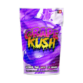 Sachets Mylar Grape Kush pré-étiquetés