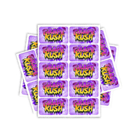 Étiquettes rectangulaires / pré-enroulées Grape Kush