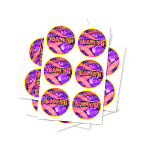 Grape Pie Circular Stickers