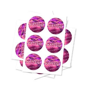 Grape Pie Circular Stickers