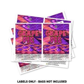 Grape Pie Mylar Bag Labels ONLY