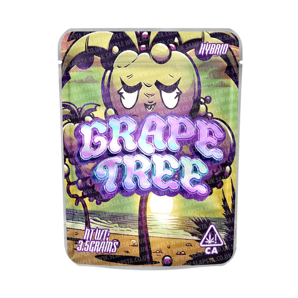 Grape Tree Mylar Pouches Pre-Labeled - SLAPSTA