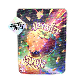 Gravity Apple SFX Mylar Pouches Pre-Labeled