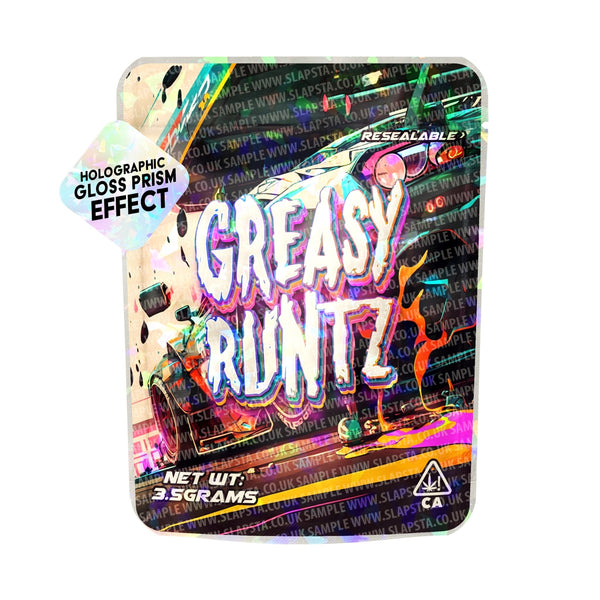 Greasy Runtz SFX Mylar Pouches Pre-Labeled - SLAPSTA