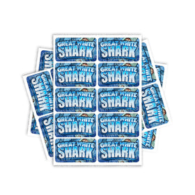 Great White Shark Rectangle / Pre-Roll Labels