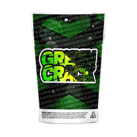 Sachets Mylar Green Crack pré-étiquetés