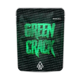 Sachets Mylar Green Crack pré-étiquetés