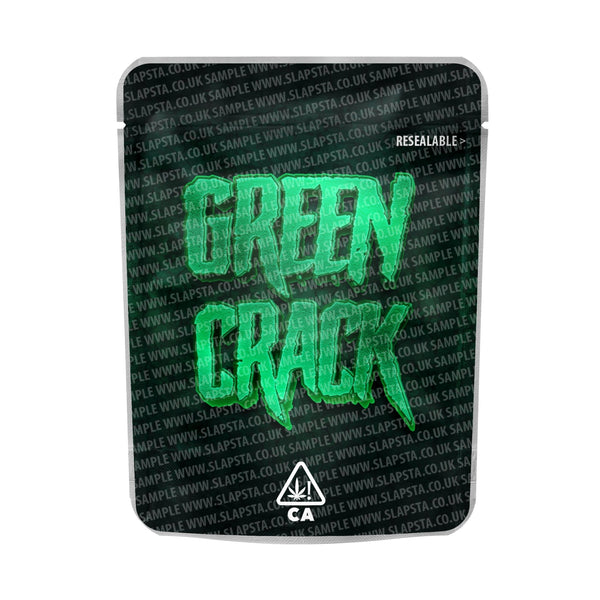 Green Crack Mylar Pouches Pre-Labeled - SLAPSTA